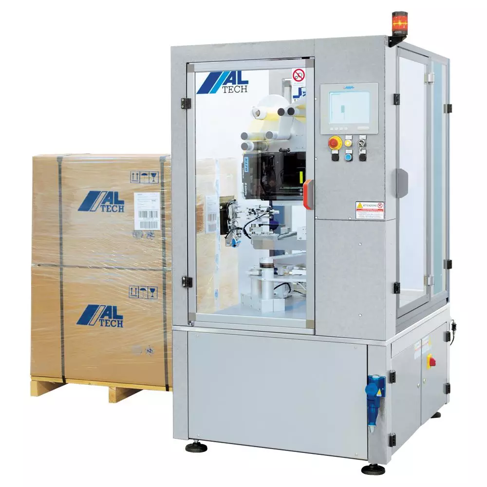 Etichettatrice stampa e applica etichette per pallet e bancali ALcode P